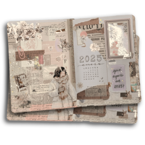 Foto de un Bullet Journal ilustrado