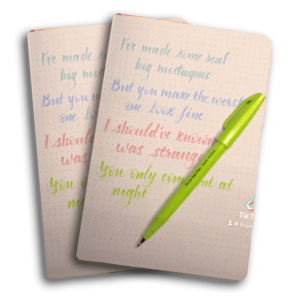 Foto de Bullet Journal con lettering