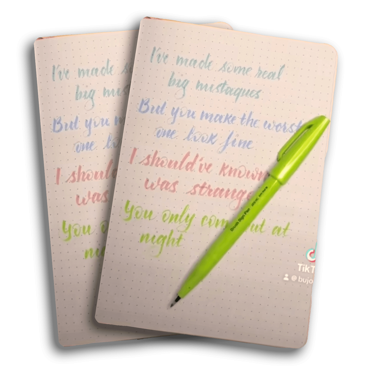 Foto de Bullet Journal con lettering